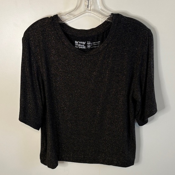 Black & Gold Glitter Women's Top - Picture 1 of 6